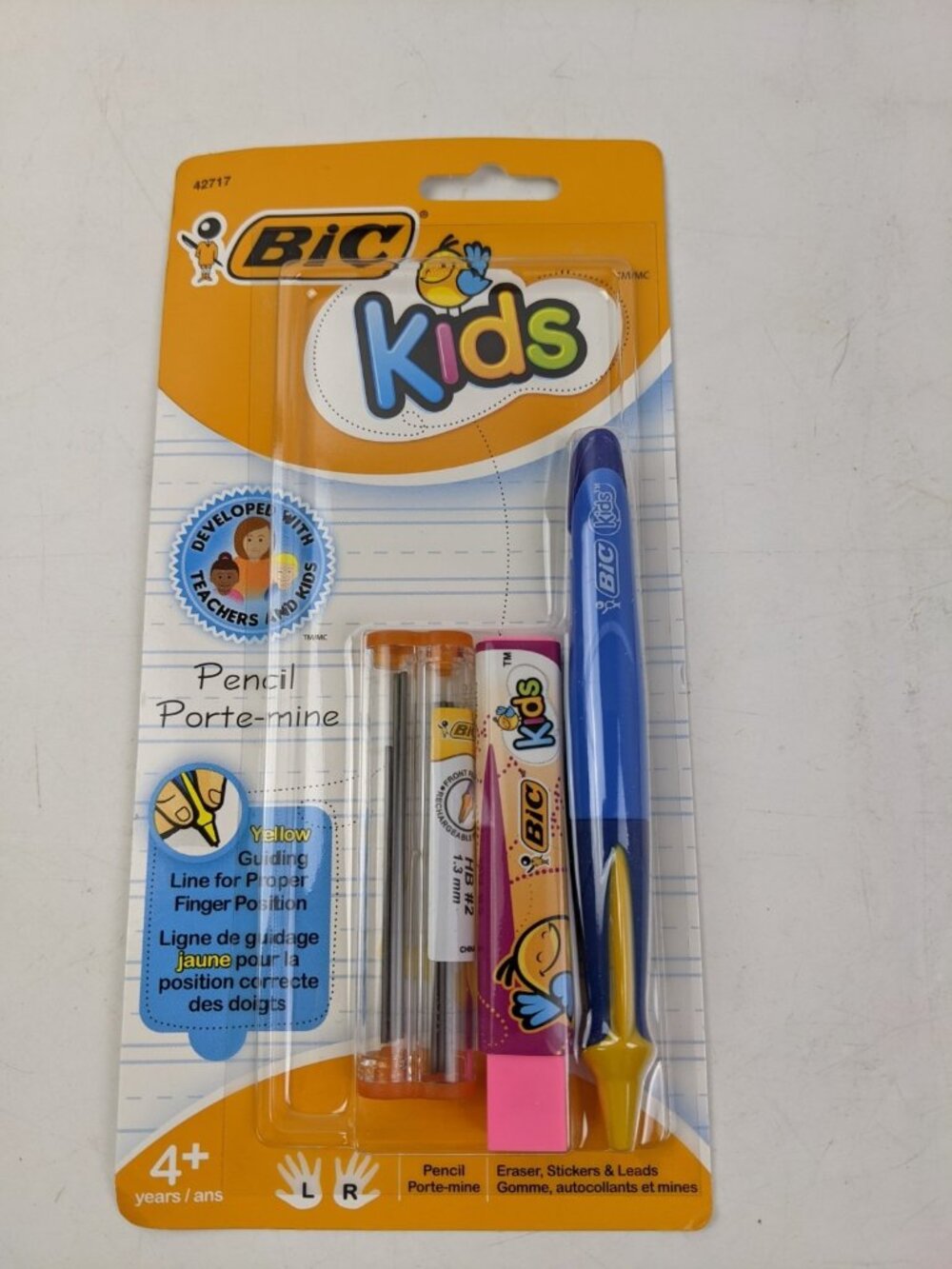 BIC Kids Pencil Porte-mine Mechanical Pencil, 1.3mm, Blue Barrel NEW NWT